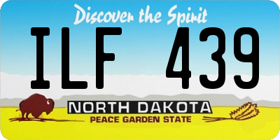 ND license plate ILF439