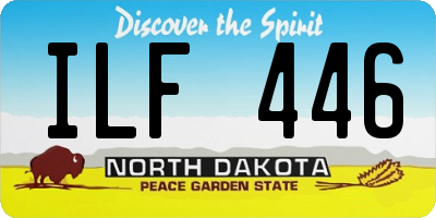ND license plate ILF446