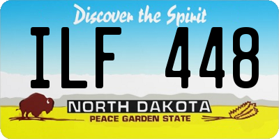 ND license plate ILF448