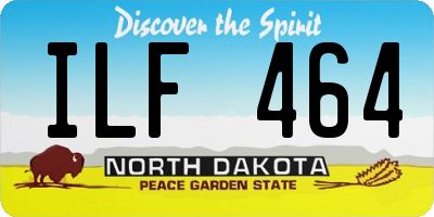ND license plate ILF464