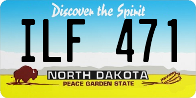 ND license plate ILF471
