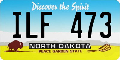 ND license plate ILF473