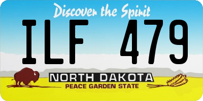 ND license plate ILF479