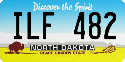 ND license plate ILF482