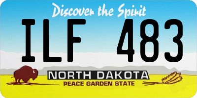 ND license plate ILF483