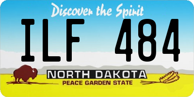 ND license plate ILF484