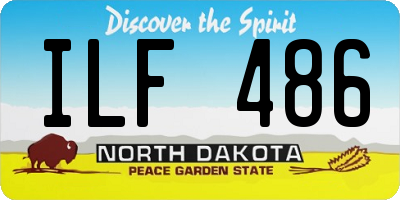 ND license plate ILF486