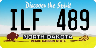 ND license plate ILF489