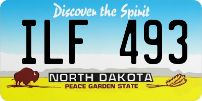 ND license plate ILF493