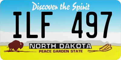 ND license plate ILF497