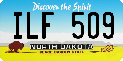 ND license plate ILF509