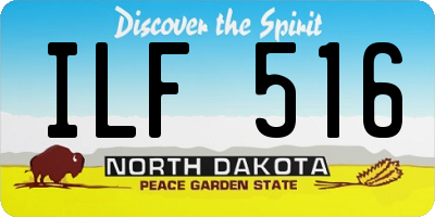 ND license plate ILF516