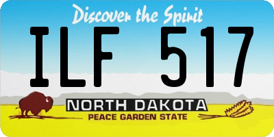 ND license plate ILF517