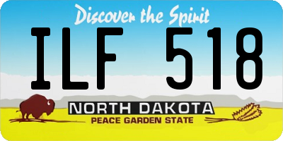 ND license plate ILF518