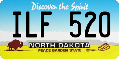 ND license plate ILF520