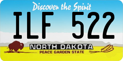 ND license plate ILF522