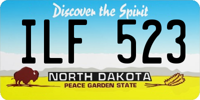 ND license plate ILF523