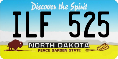 ND license plate ILF525