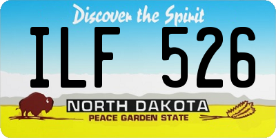 ND license plate ILF526