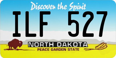 ND license plate ILF527