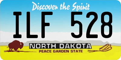 ND license plate ILF528