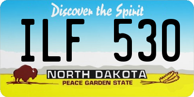 ND license plate ILF530