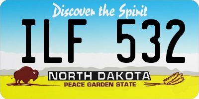 ND license plate ILF532