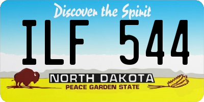ND license plate ILF544
