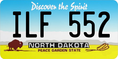 ND license plate ILF552
