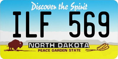 ND license plate ILF569