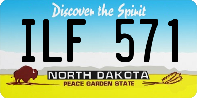 ND license plate ILF571