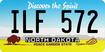 ND license plate ILF572