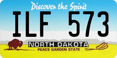 ND license plate ILF573