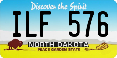 ND license plate ILF576