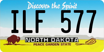 ND license plate ILF577
