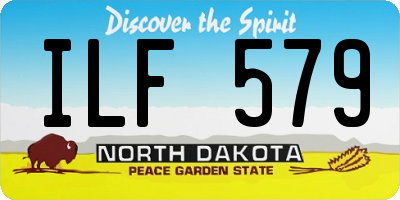 ND license plate ILF579