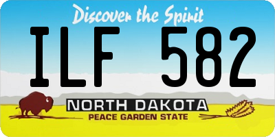 ND license plate ILF582