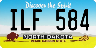 ND license plate ILF584