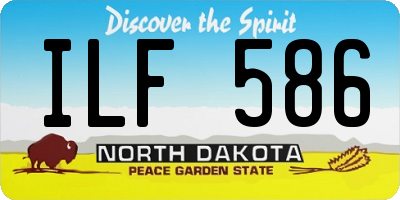 ND license plate ILF586