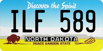 ND license plate ILF589