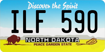 ND license plate ILF590