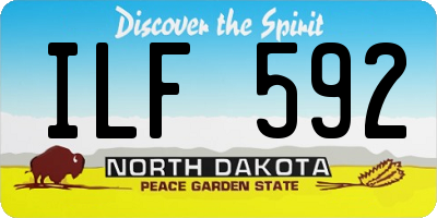 ND license plate ILF592