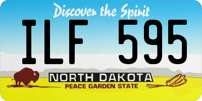 ND license plate ILF595