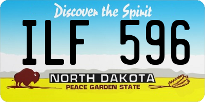 ND license plate ILF596