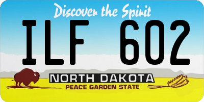 ND license plate ILF602