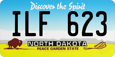 ND license plate ILF623