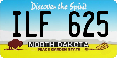 ND license plate ILF625