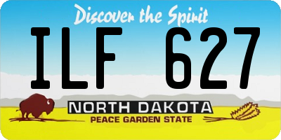 ND license plate ILF627
