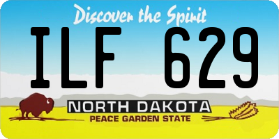 ND license plate ILF629