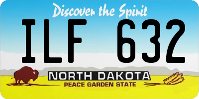 ND license plate ILF632